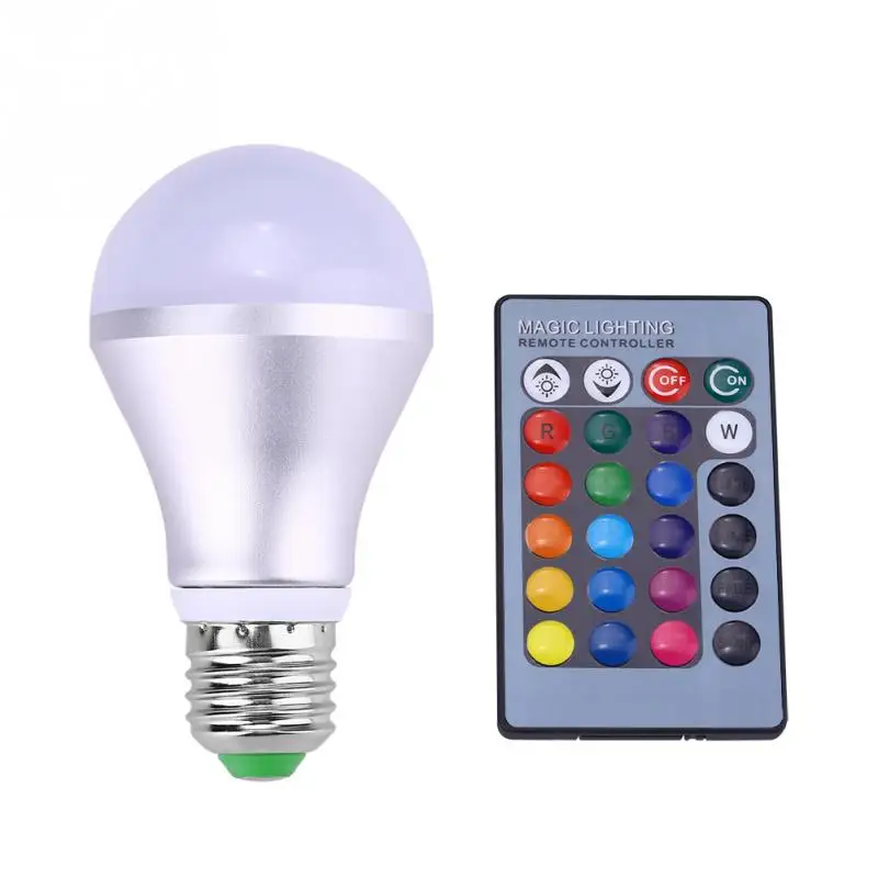 

LED Light Bulb E27 5W RGB Color Changing Bulb Home Party Decoration Lamp Bulb+Remote Control Lampen