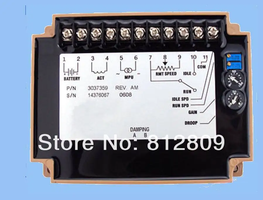 

2019 3037359 governor for diesel engine speed control