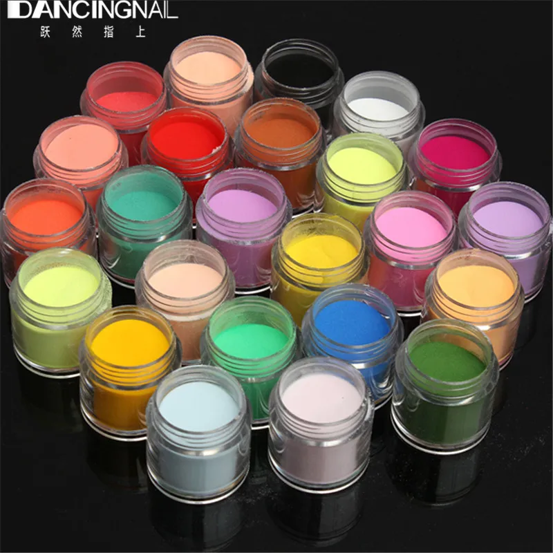 

24 Color Jumbo Fine Shiny Glitter Nail Art Kit Acrylic UV Powder Dust Tip 3D DIY