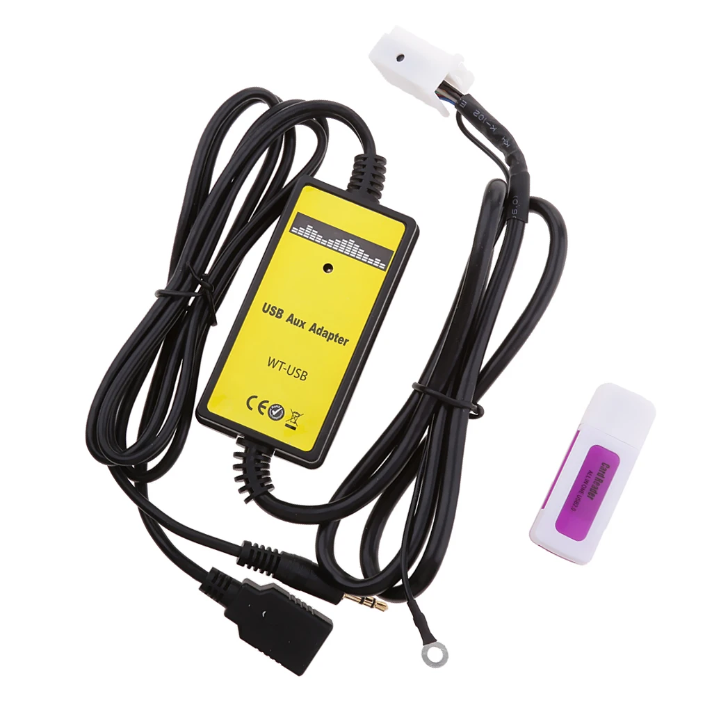 Dolity 3 5 мм Автомобильный USB Aux-in mp3-плеер радио 6Pin + адаптер для Audi VW Skoda Seat |