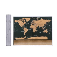 Карта мира, Скретч Карта мира, карта путешествия, плакат, медная фольга, персональный журнал, журнал небольшого размера с цилиндрической упаковкой