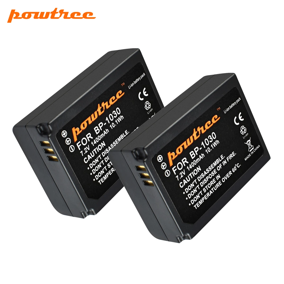 

Powtree 7.2V 1400mAh BP-1030 BP1030 BP1130 BP-1130 Repalcement Camera Battery For Samsung NX200 Camera Battery L10