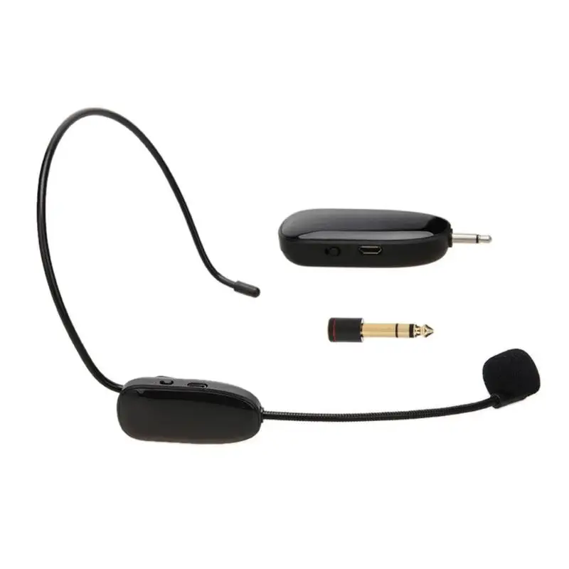 

Anti-whistle Function Megaphone Upgrade 2.4G Wireless Microphone Speech Headset Megaphone Radio Loud Micphone