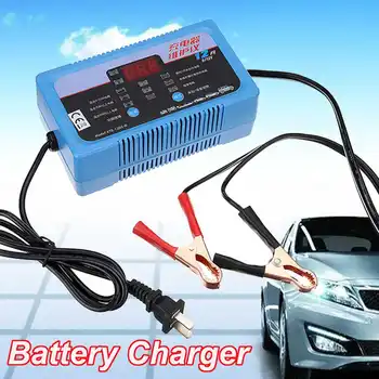 

12V/6V Car Battery Charger Intelligent Digital Repair Full Automatic Lead-acid Battery Charger 2A-12A for Car Motorcycle