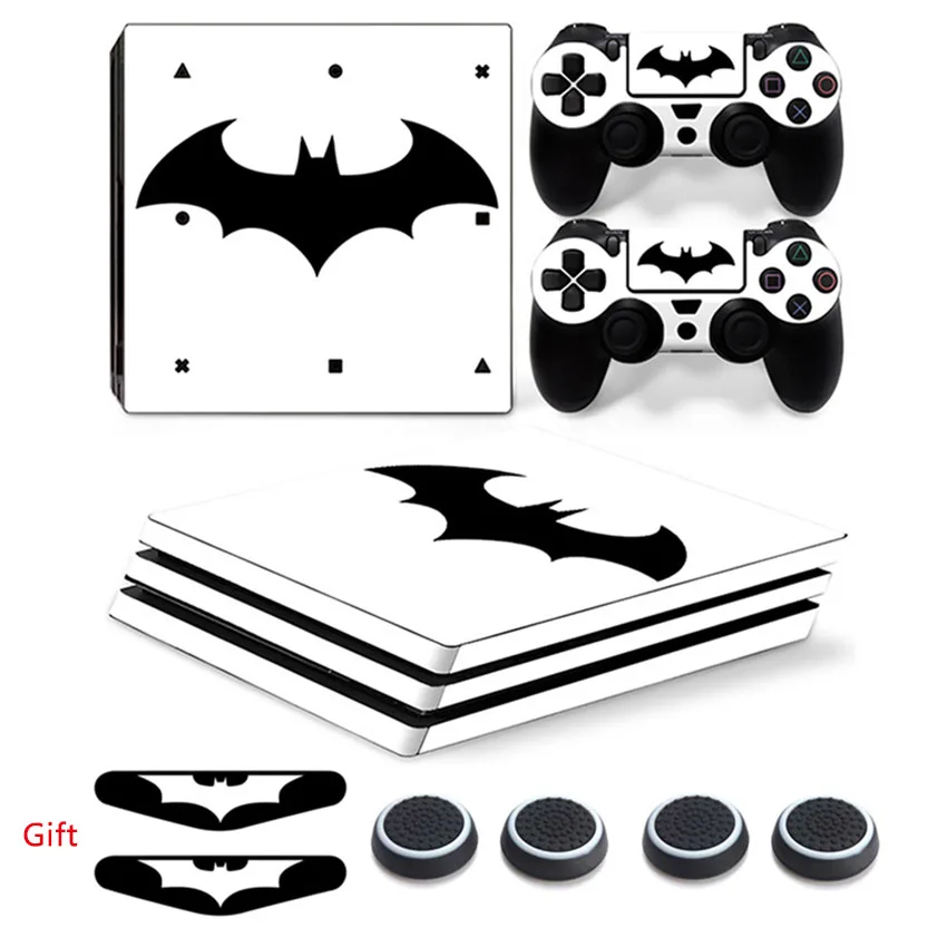 

Batman Stickers Vinyl Decal For Playstation 4 PS4 Pro Console and Controllers Protector Skin & Light Bar Stickers & Silicone Cap