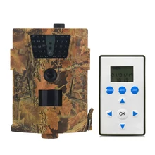 8MP 720P охотничья камера, инфракрасная камера ночного видения, водонепроницаемая камера для наблюдения за дикой природой+ ЖК-пульт дистанционного управления, PIR сенсор