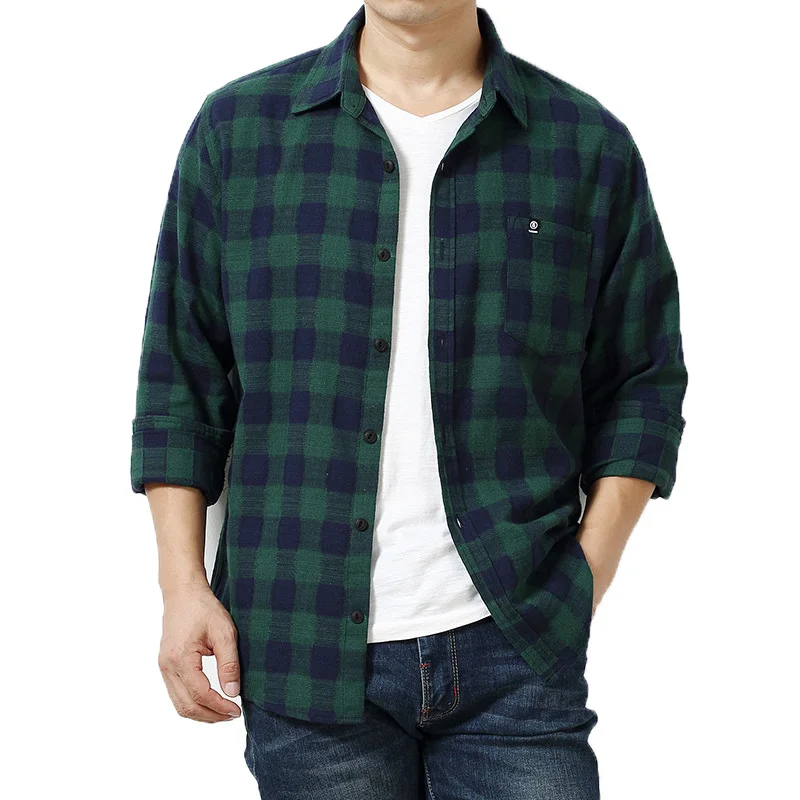 

Big Size Men Clothing 5XL 6XL 7XL King Men's Classic Plaid Dress Shirt Casual Big Tall Oversize Male Long Sleeve Plus Size 2019