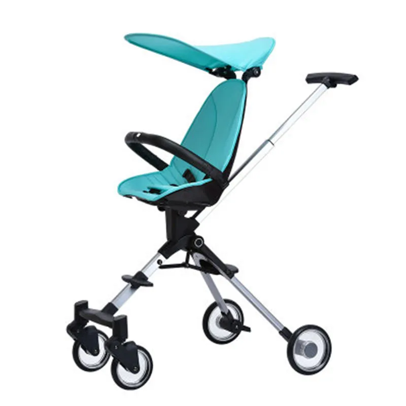 

Baby Stroller Walking Baby Sliding Folding Pram Small Portable Aluminum Alloy Baby Carriage High Landscope Four Wheels Troller