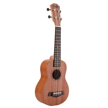 SEWS-21 дюймов Гавайская гитара Ukulele soprano для начинающих Гавайская гитара Гриф из красного дерева деликатная тюнинговая колышка 4 струны деревянная Гавайская гитара