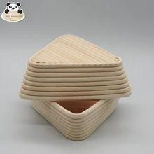 Лучший баннетон треугольная Европейская Ферментированная ротанговая корзина/деревенская ротанговая корзина для хлеба плетёная ротанговая корзина для хлеба