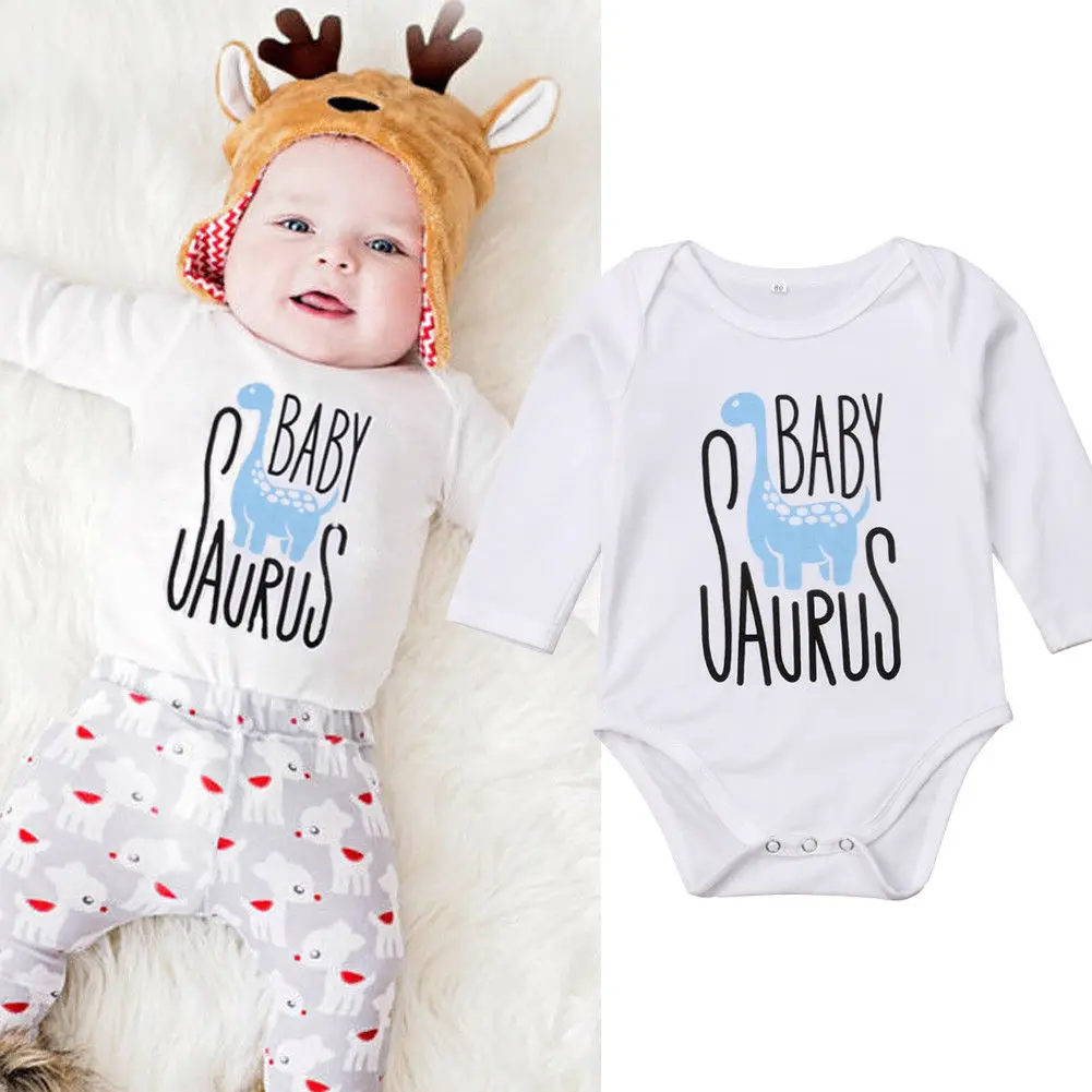 2018 Newly Autumn Cute Causal Infant Baby Girls Boys Bodysuits Animal