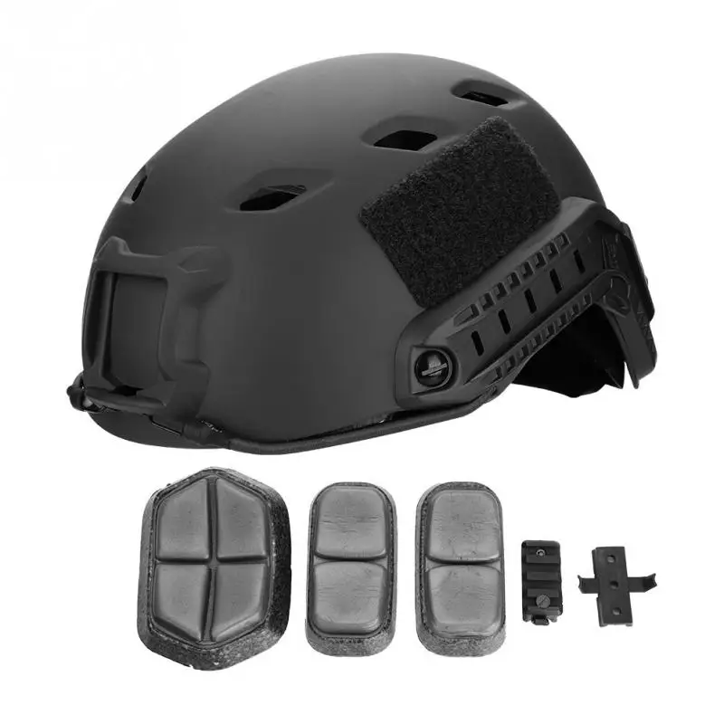 

ABS Lightweight Tactical Helmet Adjustable Hanging Tactics Game Helmet Military CS Riding Head Protector Hat with Spare Head Pad
