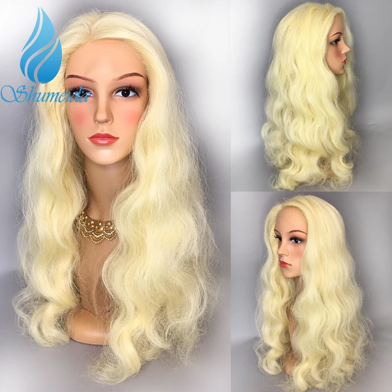 

#613 Blonde Wigs 180% Density 613 Color Body Wave 13*6 Lace Front Wigs Remy Human Hair Peruvian Blonde Full Lace Hair Wigs