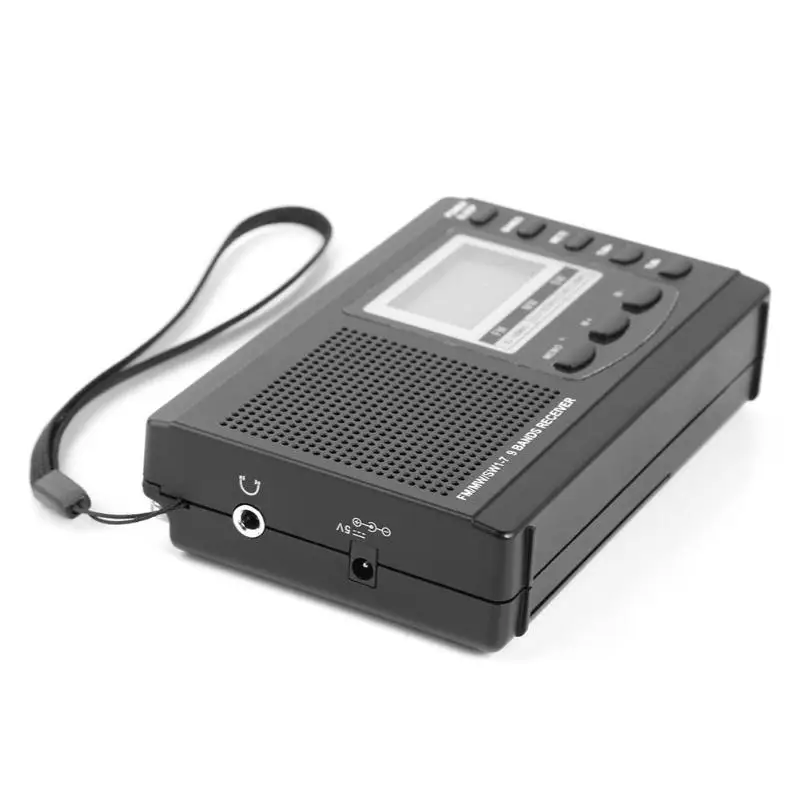 HRD-310 радио коротковолновой FM SW MW радио цифровой полный диапазон стерео радио цифровой демодулятор внешняя антенна Приемник DC мощность
