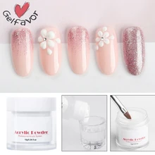 Акриловая пудра 3D Типсы для наращивания ногтей Блеск строитель прозрачный розовый белый кристаллический порошок маникюрный салон Инструменты акриловые порошок для ногтей