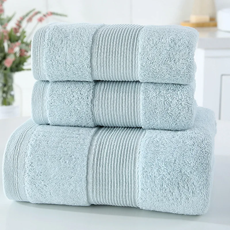 

New 3pc/set 100%Cotton Super absorbent Bath Towels bathroom for home beach towels for adults high quality 70*140cm Terry towels