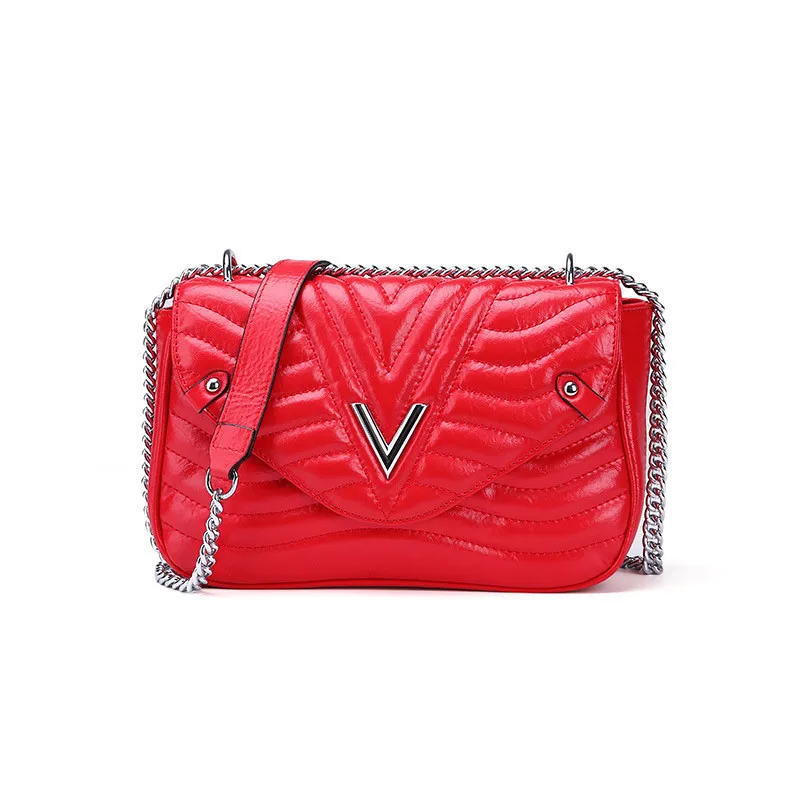 VM FASHION KISS/новые женские сумки из натуральной кожи с цепочкой ручные короткими