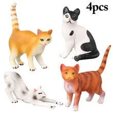 Модель животного игрушка обучающая симуляция кошка животное фигурка животное игрушка для детей