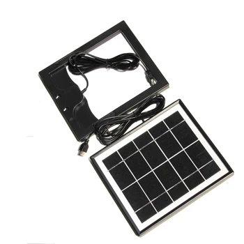 

BUHESHUI 5W Solar Charger for Mobile Phones+USB Output Mono Solar Panel Solar battery Charger power station+Free Shipping