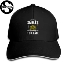 SAMCUSTOM четырехсезонная универсальная Повседневная Кепка летний капюшон креативный, когда DM улыбается уже слишком поздние козырьки сэндвич-Кепка