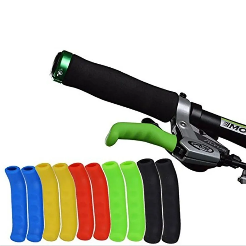 2 قطعة دراجة سيليكون هلام الفرامل مقبض ليفر الغلاف العالمي الجبلية الطريق MTB الدراجة غطاء للحماية كم الدراجات الثابتة والعتاد