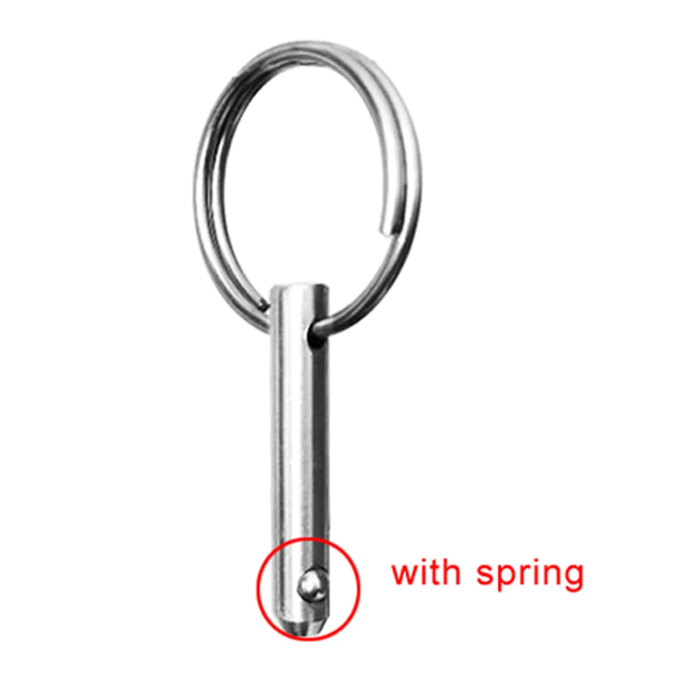 

Marine Grade Spring Pin 316 Stainless Steel Spring Loaded Quick Release Pins for Boat Deck Hinge Bimini Top