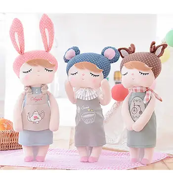 

Vintage Angela Plush Cute Rabbit Toys Retro Style Appease Stuffed Doll Soft Crystal Velvet Baby Comfort Sleeping Partner