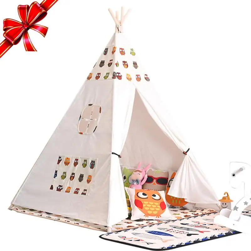 

Children triangle tents game house indoors Indian tents kids outdoor baby castle kindergarten triangle Kids Folding Tent gift