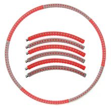 Съемный 6 секций из пенопласта из нержавеющей стали, спортивный обруч для дома, упражнений, фитнеса, кроссфита, оборудование для тренировки, фитнес-круг, для похудения