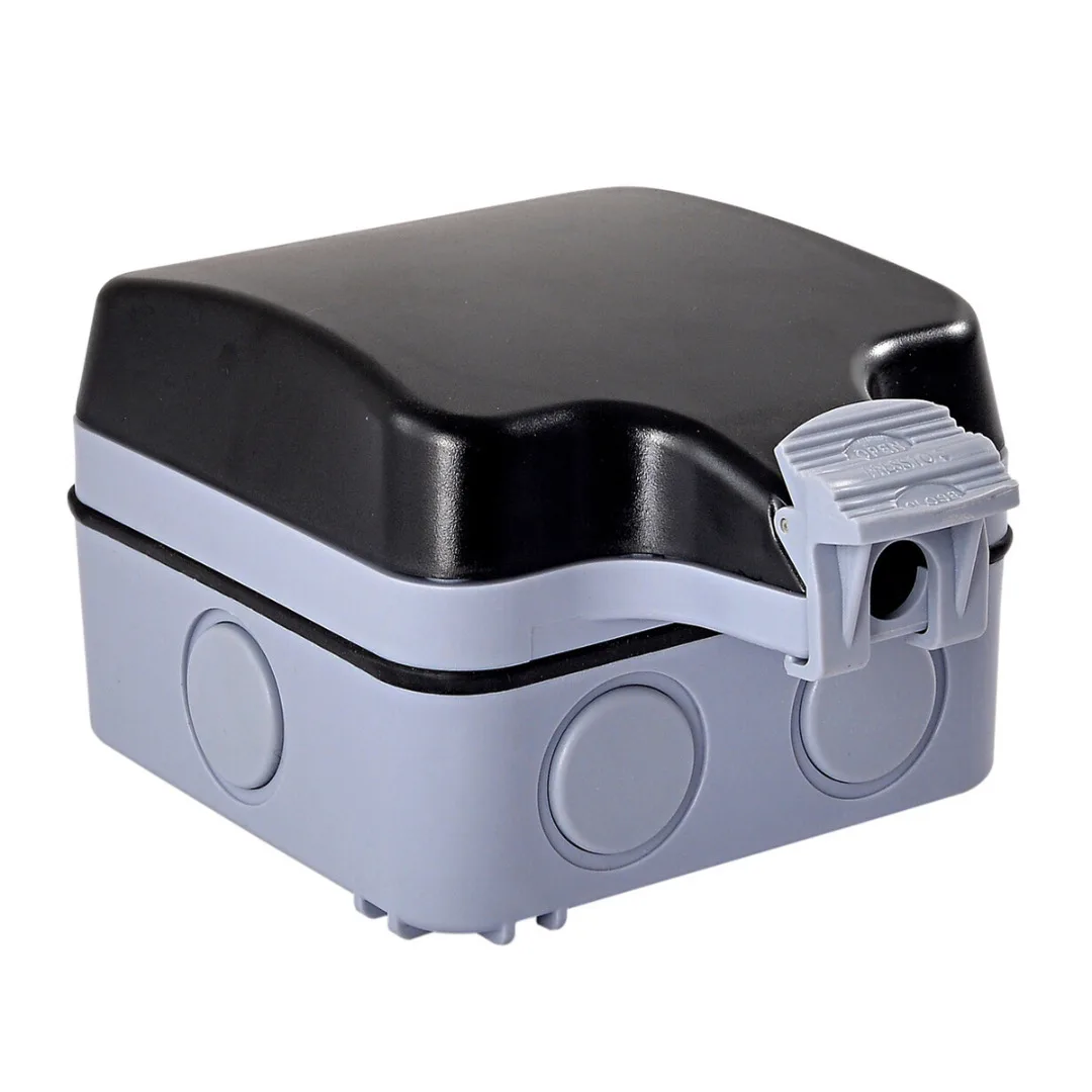 1pcs Outdoor Switched Single Socket 13a Waterproof Damp