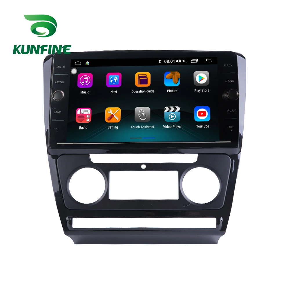 Flash Deal Octa Core 4GB RAM 64GB ROM Android 8.1 Car DVD GPS Player Deckless Car Stereo for Skoda Octavia 2007 2008 2009 2010 2011 2012 4