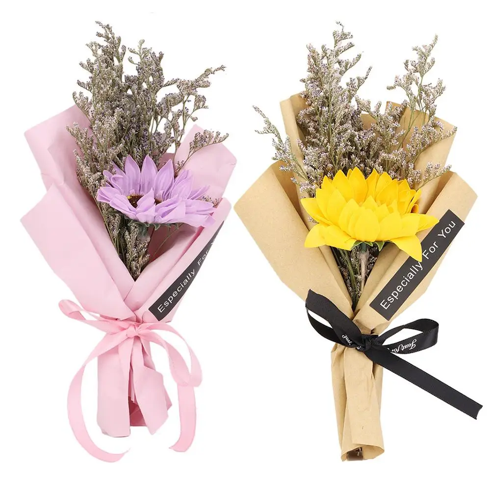 

sunflower Bouquet Natural Dried Flower Wedding Party Home Decoration Dried Flower Holiday Gift