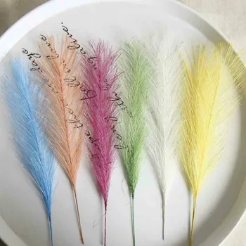 

50 Pieces Color Simulation Artificial Phoenix Grass Wedding Flowers Home Decoration Bouquet Decoration Fake Flowers