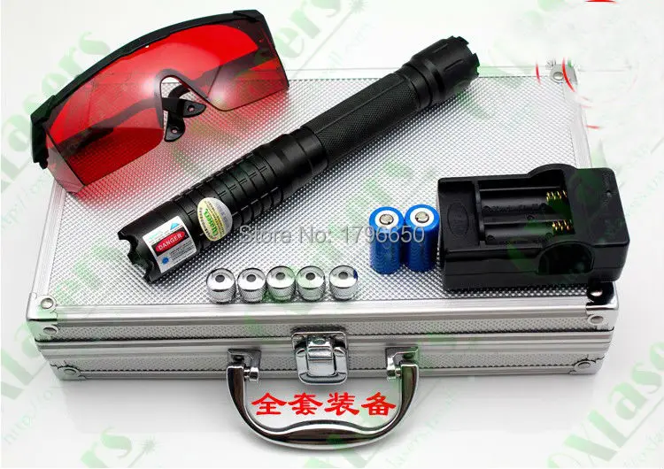 

Most Powerful 500W 500000m 450nm High Power Blue Laser Pointers Flashlight Burn Match Candle Lit Cigarette Wicked LAZER Torch