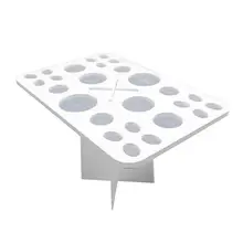 Держатель для кистей для макияжа 26 разных размеров с отверстиями для сушки кистей держатель для хранения косметики органайзер Инструменты(белый