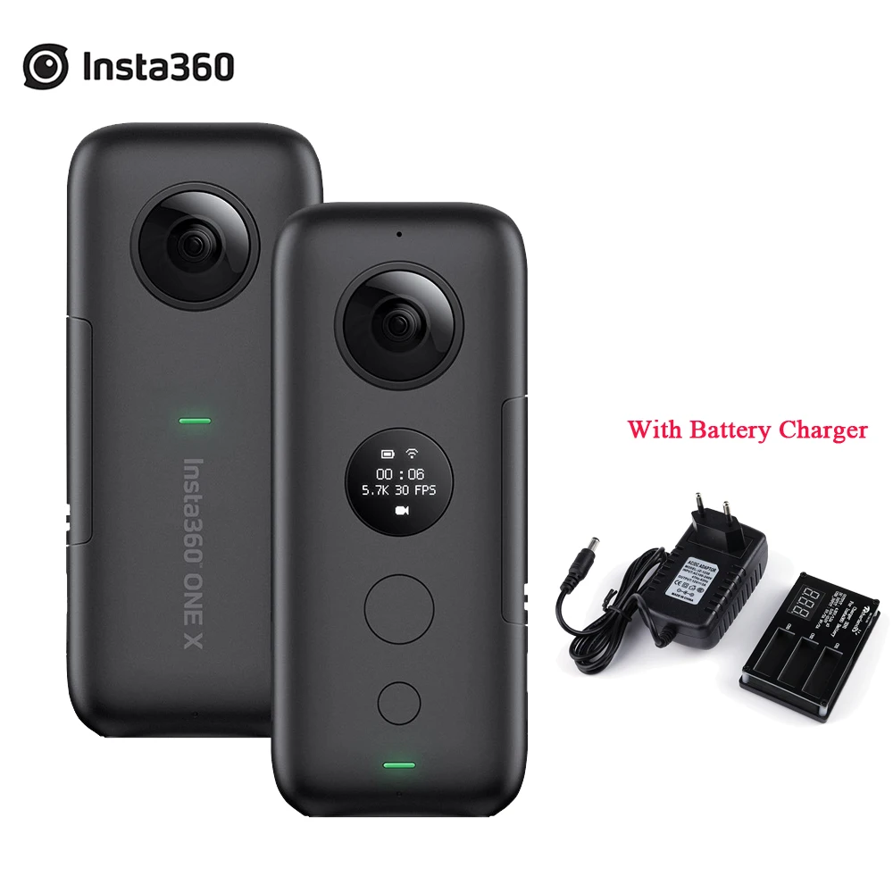 

Insta360 ONE X 5.7K Video 18MP HDR Stabilization Panoramic Action Camera with 3 in 1 Battery Charge For iPhone iPad Android