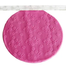 Прозрачная Скалка с тиснением тисненая текстура акриловая помадка торт Скалка Для украшения Кондитерские инструменты