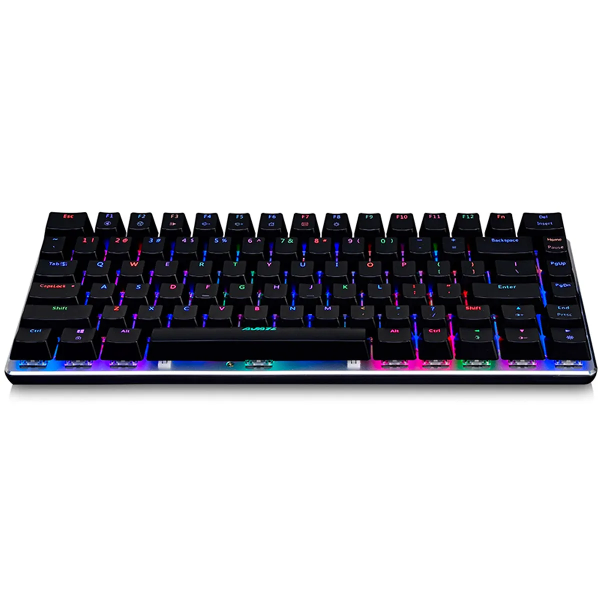 AJazz AK33 82 Keys RGB Backlit Detachable USB Wired Mechanical Gaming Keyboard Black Switch Blue Switch