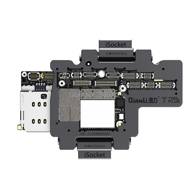 ISocket для iPhone x PCB держатель материнской платы джиг тестовое приспособление для iPhone x двухслойная материнская плата Инструменты для ремонта тестер функций