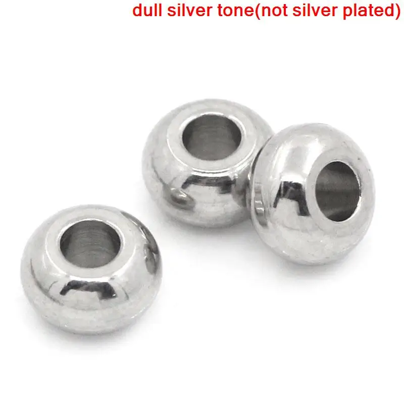 

Stainless Steel Spacer Beads Round Silver Tone 5mm Dia,Hole:Approx 2mm,100PCs (B24899)