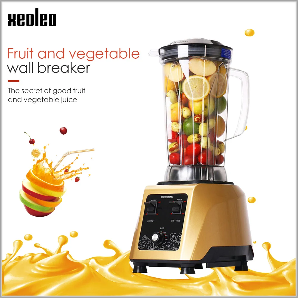 Commercial Smoothie Blenders, 3.9L / 132oz 2800W Countertop Silent