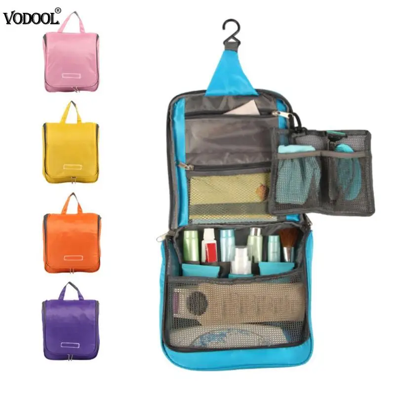 

Portable Waterproof Hanging Travel Cosmetic Bag Desk Organizer Large Capacity Wash Bag Pencil Storage Pen Bags Stationery Holder
