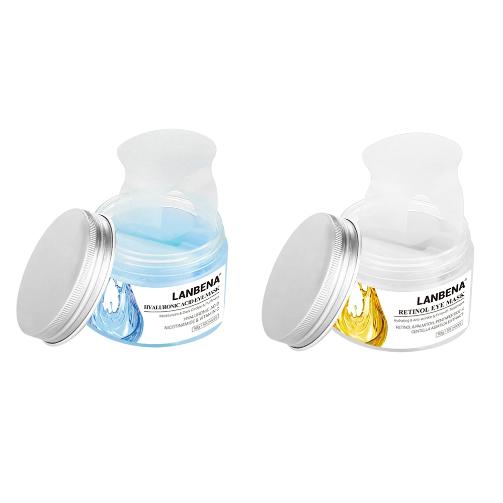 NEW LANBENA Retinol Eye Mask Hyaluronic Acid Eye Patches Serum Reduces