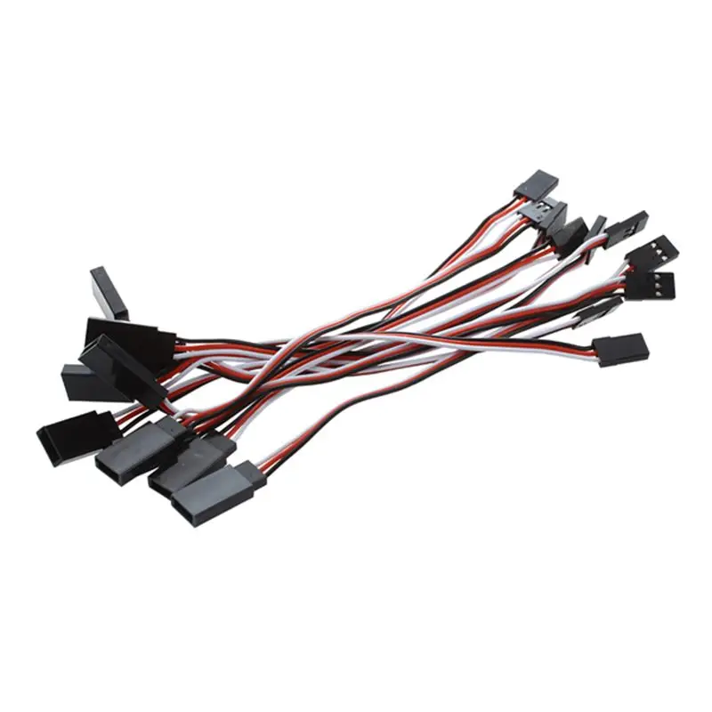 

AABB-10 Pcs Remote Control Female to Male Servo Extension Cable Wire Black+Red+White