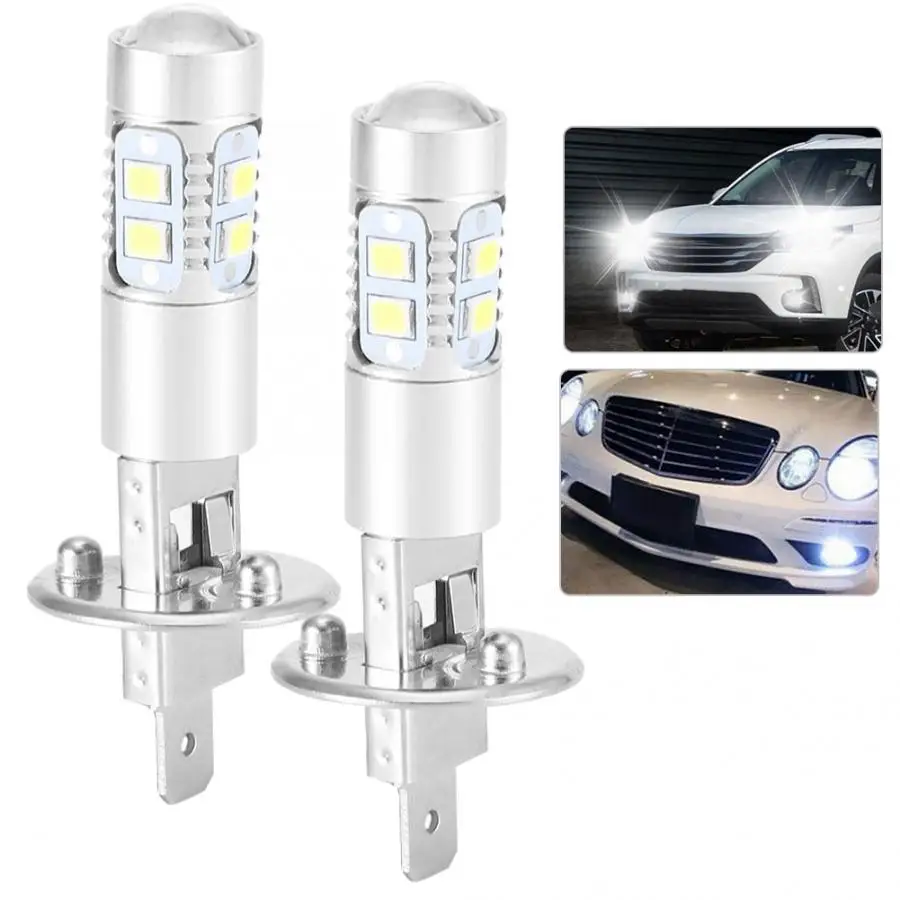 

led headlight 2x H1 6000K Super White 100W LED Headlight Bulbs Kit Fog Driving Light Car Styling