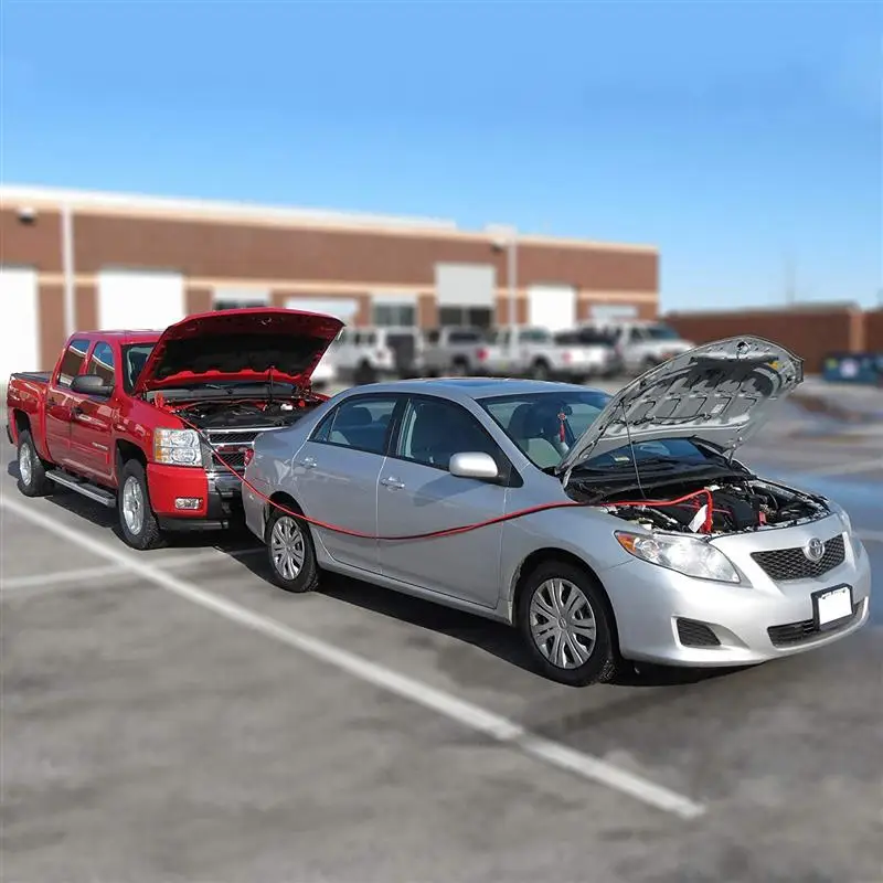 Cable de salto de batería 6 M 1200A Cables de puente de refuerzo de coche de cobre de alta resistencia para vehículos de emergencia