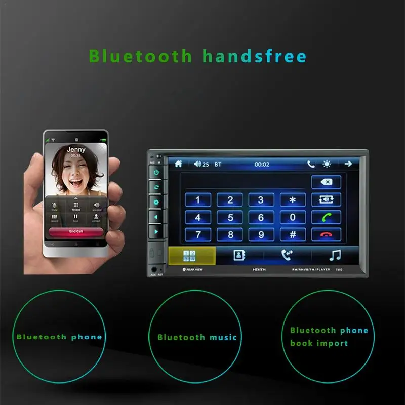 2 DIN автомагнитолы для Android 8 0 телефон и Iphone Зеркало Ссылка емкостный Сенсорный