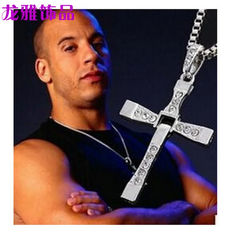 

Fast & Furious Pendant Cross Necklace Men's Accessories