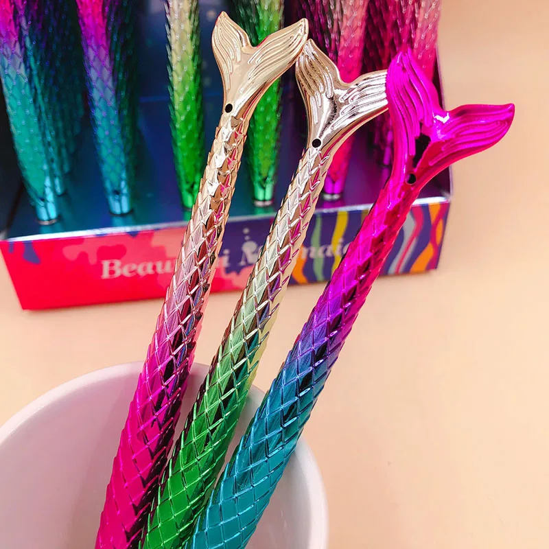 

1PC Creative Colorful Gel Pens Cute Mermaid Pens Kawaii Neutral Pens For Kids Gifts School Office Supplies Korean Stationery