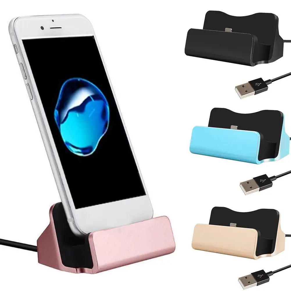 Portable Type C Sync USB Charging Dock Station Charger Stand for iPhone
